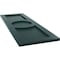 Ekena Millwork True Fit PVC Center Circle Arts & Crafts Fixed Mount Shutters, Thermal Green, 15W x 44H, PR TFP001AC15X044FG - alternate 3